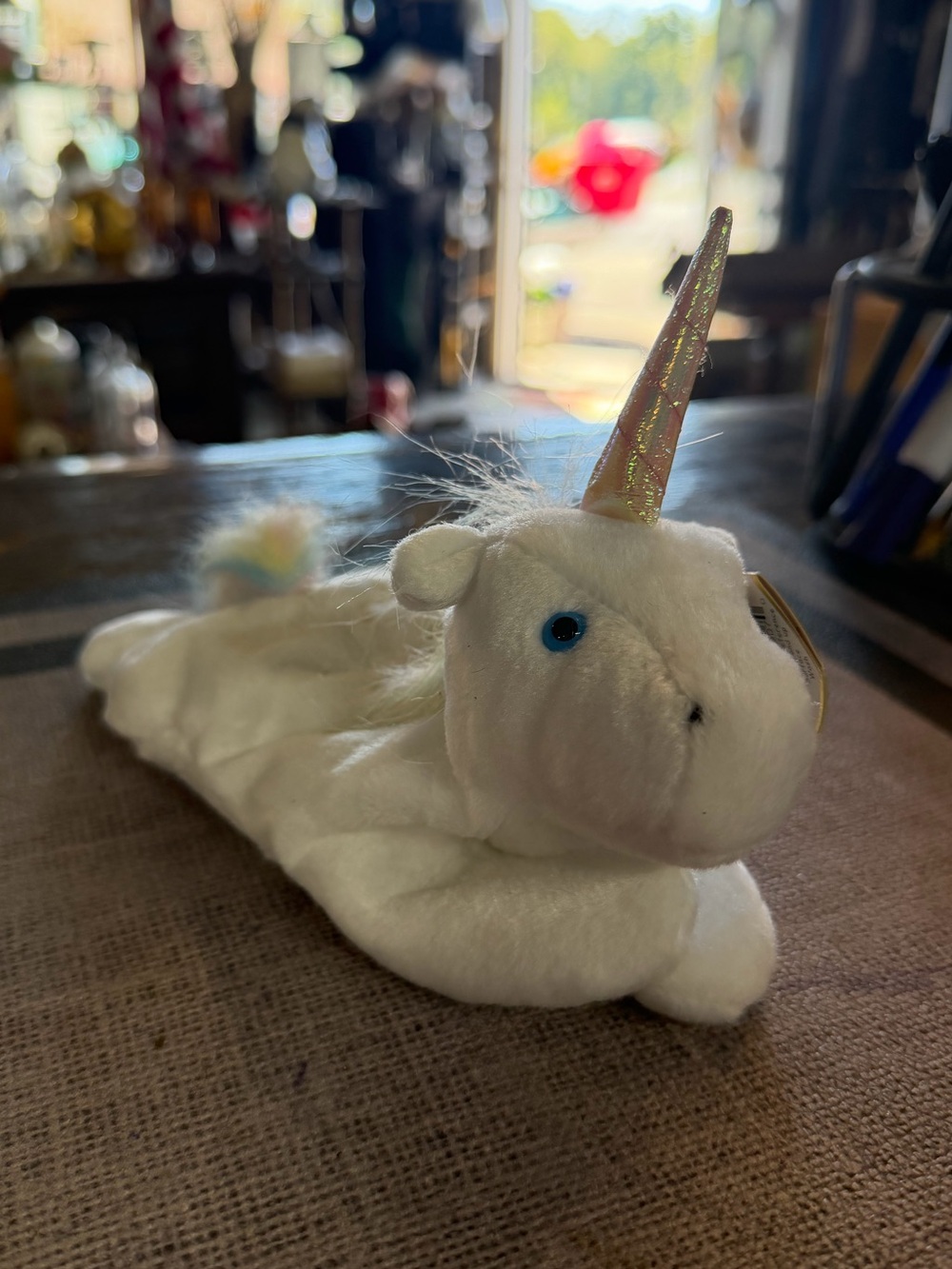 Ty Plush White Unicorn Small Pet Bed - Soft Slip-On Toy